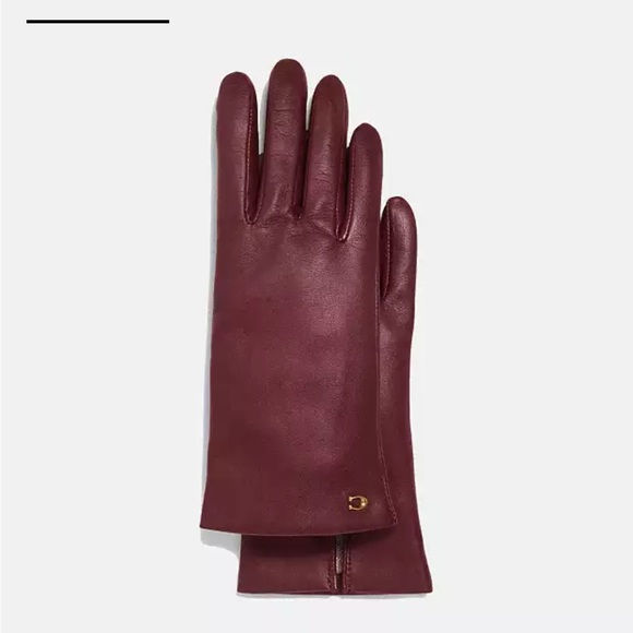 COACH | Sculpted Signature Leather Tech Gloves - Picture 1 of 4